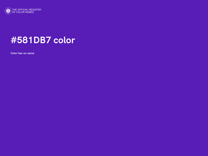 #581DB7 color image