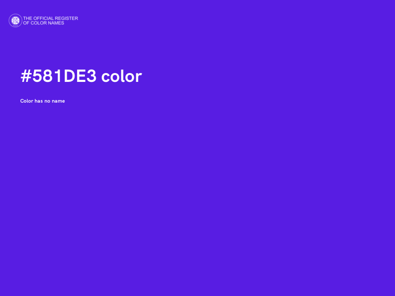 #581DE3 color image