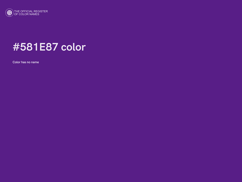 #581E87 color image