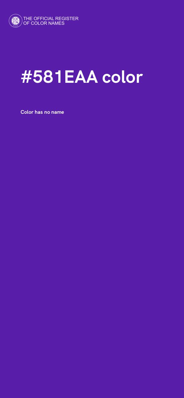 #581EAA color image