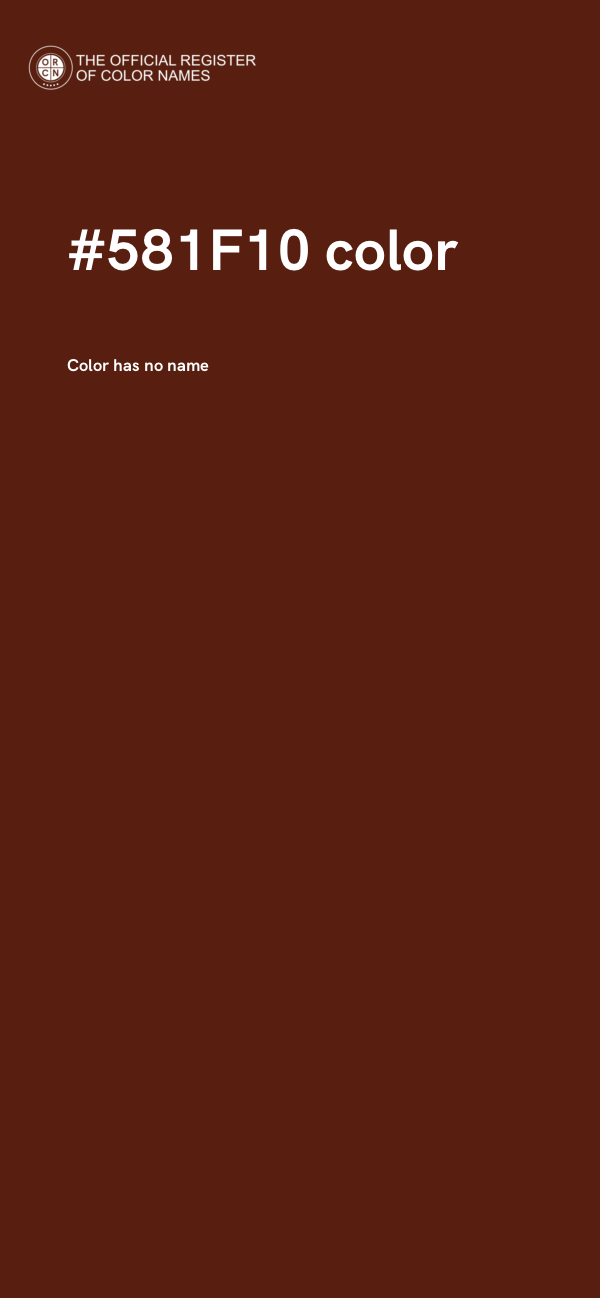 #581F10 color image