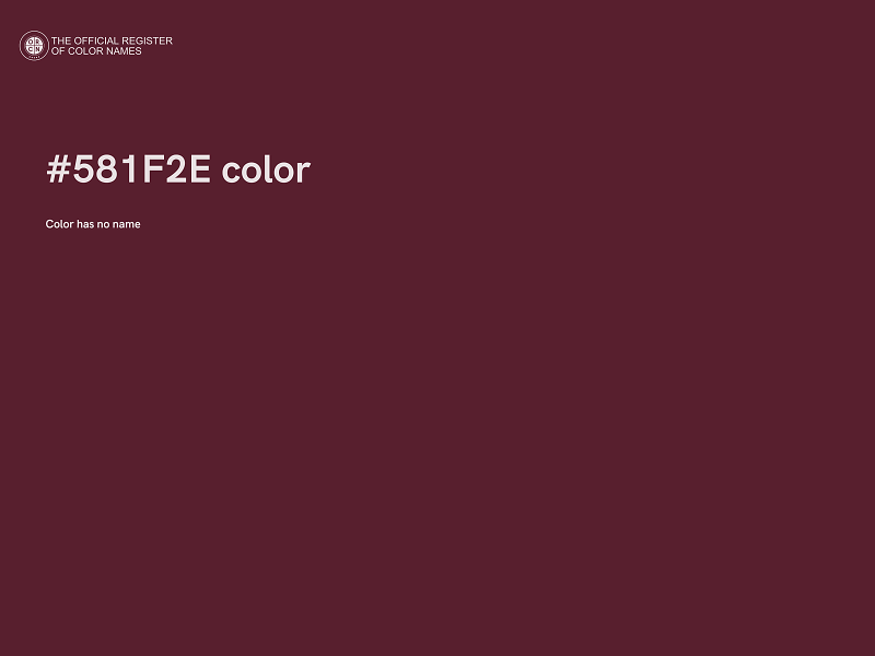 #581F2E color image