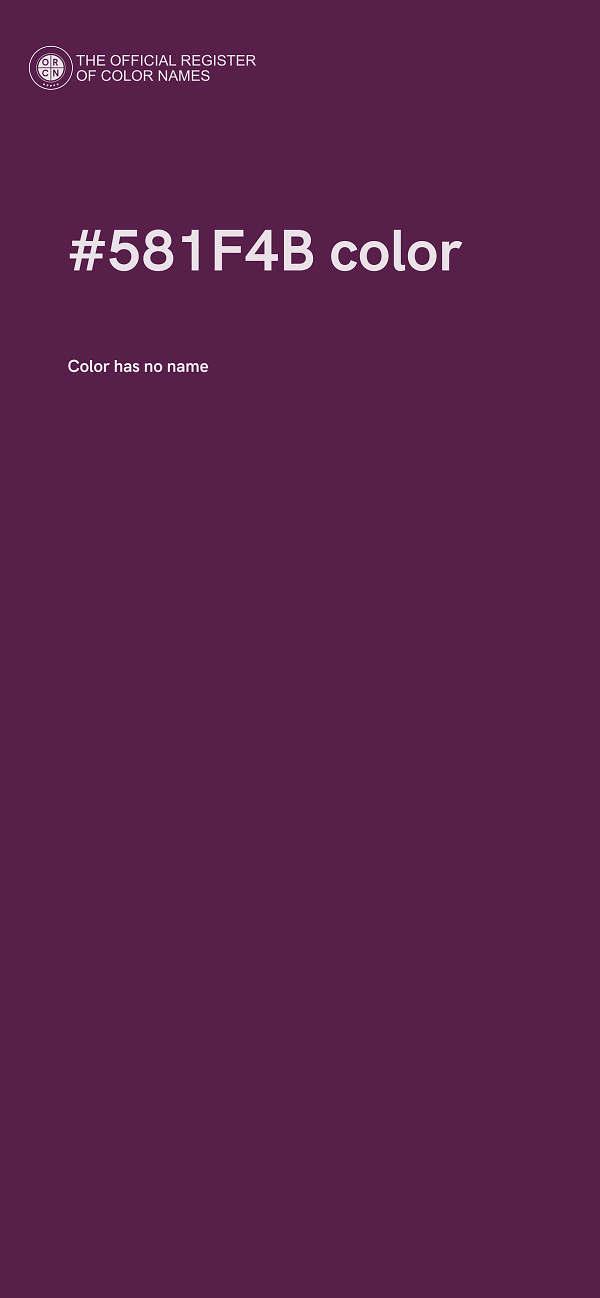 #581F4B color image
