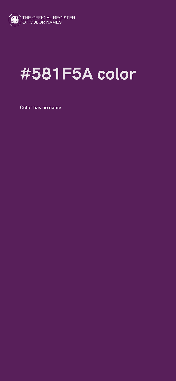 #581F5A color image