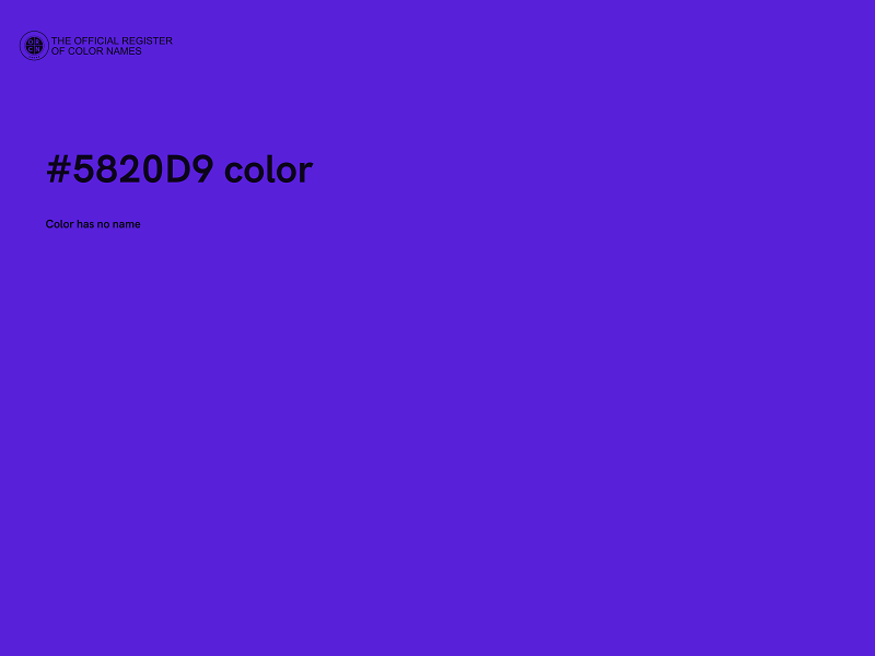 #5820D9 color image