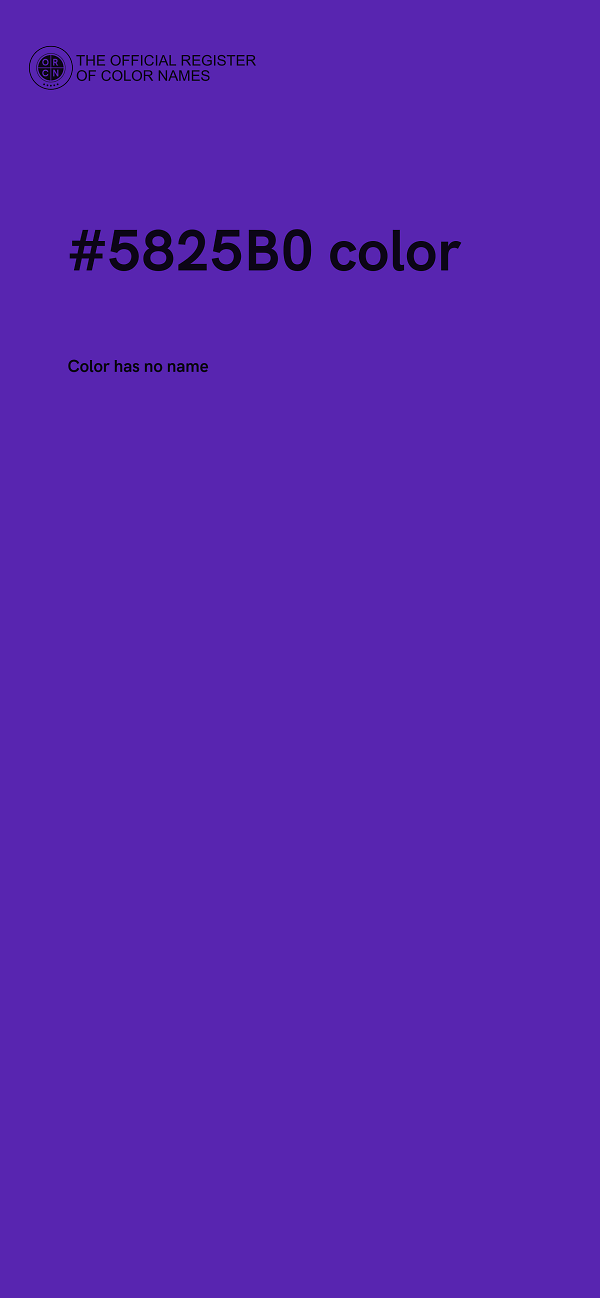 #5825B0 color image