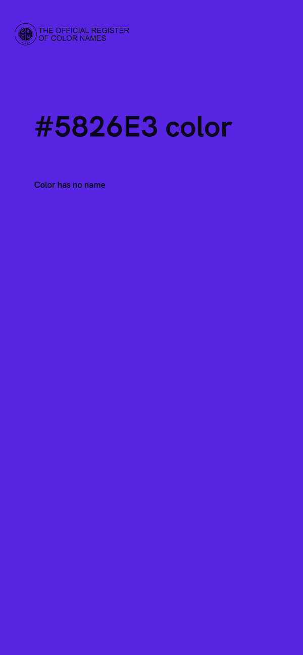 #5826E3 color image