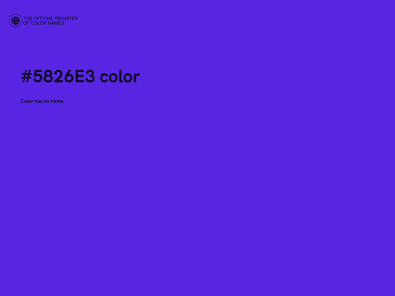 #5826E3 color image