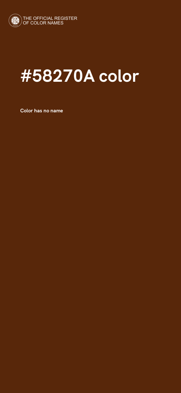 #58270A color image
