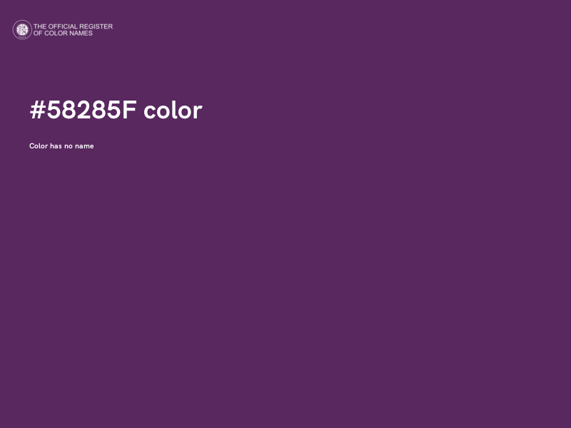 #58285F color image