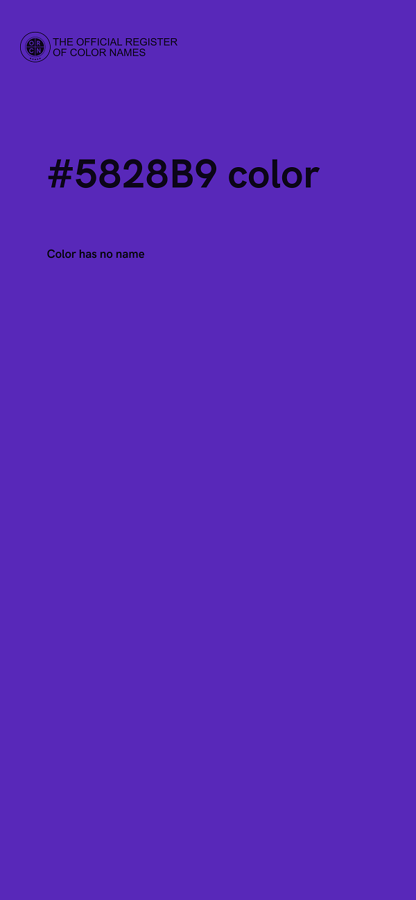 #5828B9 color image