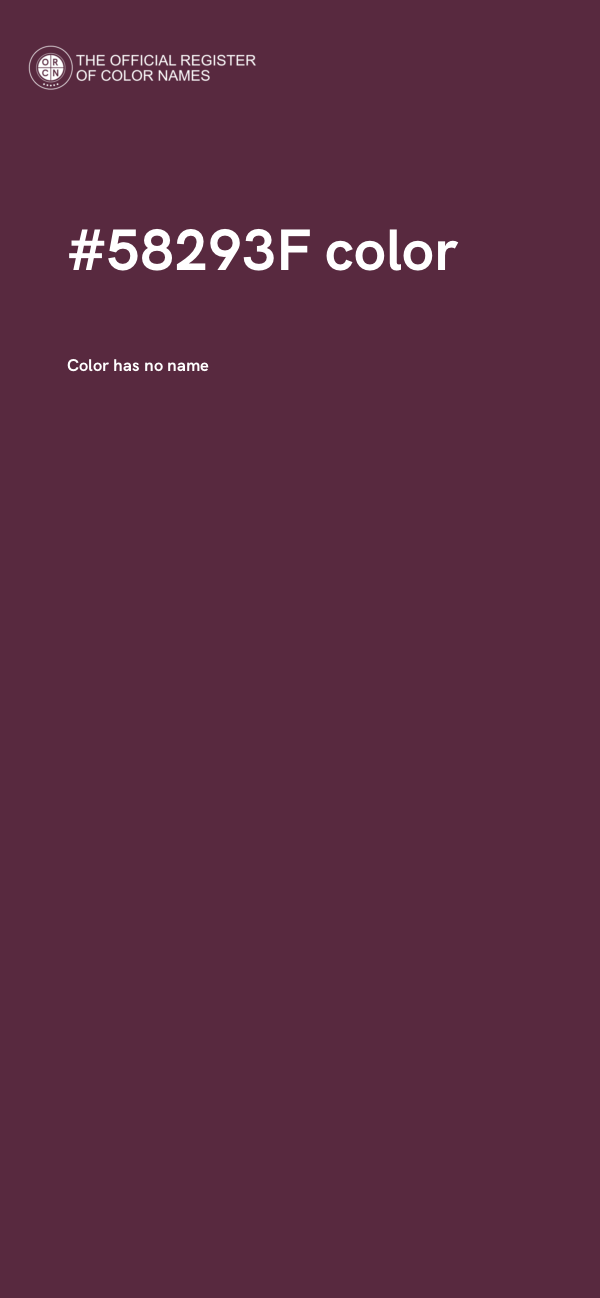 #58293F color image