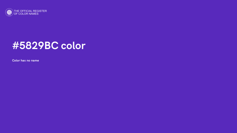 #5829BC color image