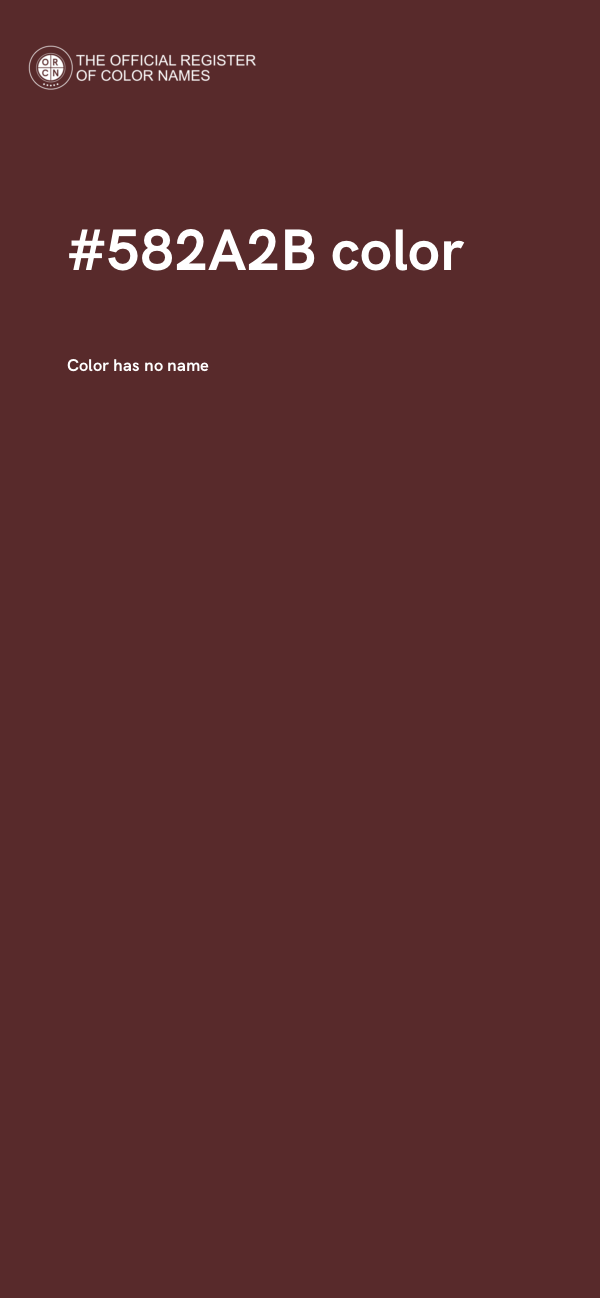 #582A2B color image