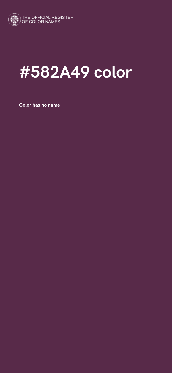 #582A49 color image
