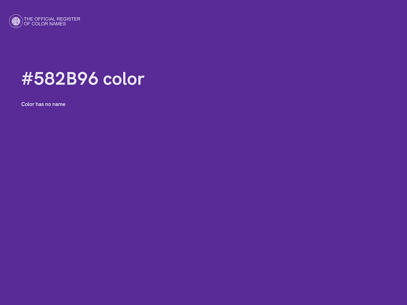 #582B96 color image