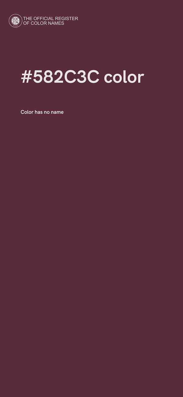 #582C3C color image