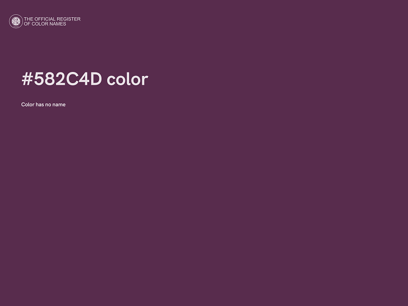 #582C4D color image