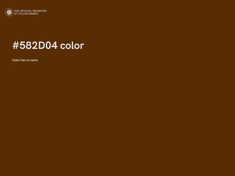 #582D04 color image
