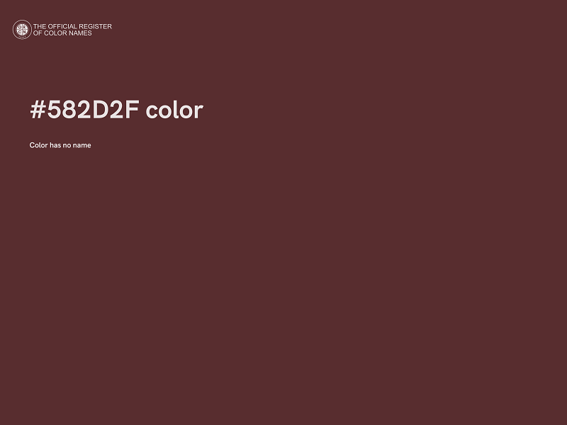 #582D2F color image