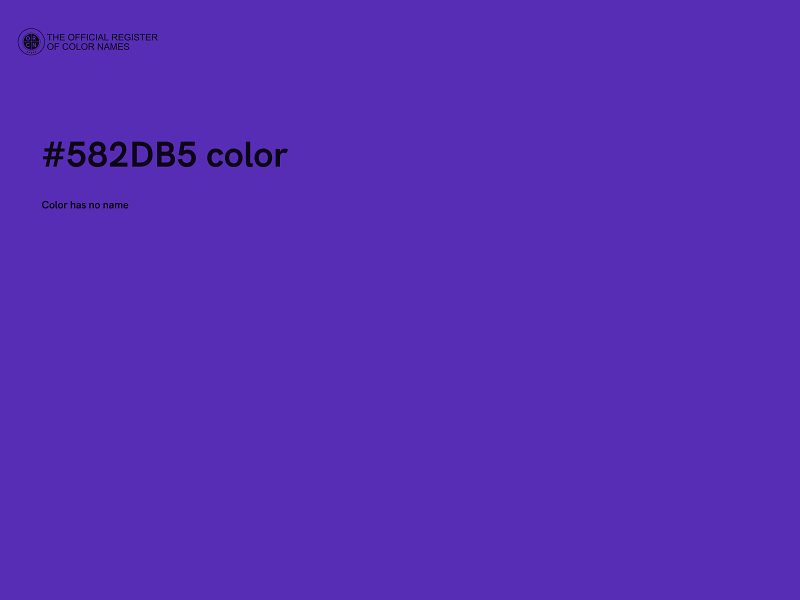 #582DB5 color image