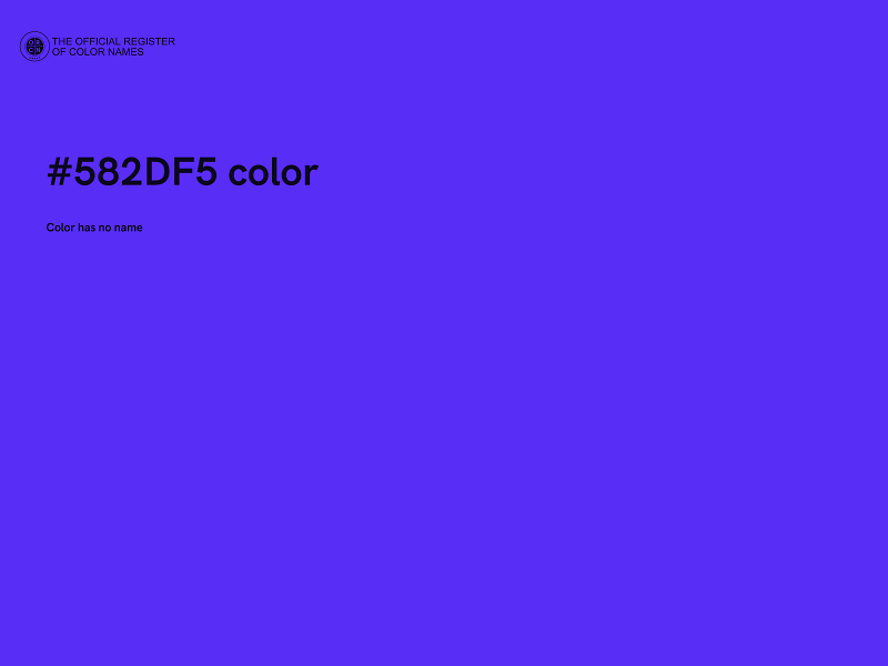 #582DF5 color image