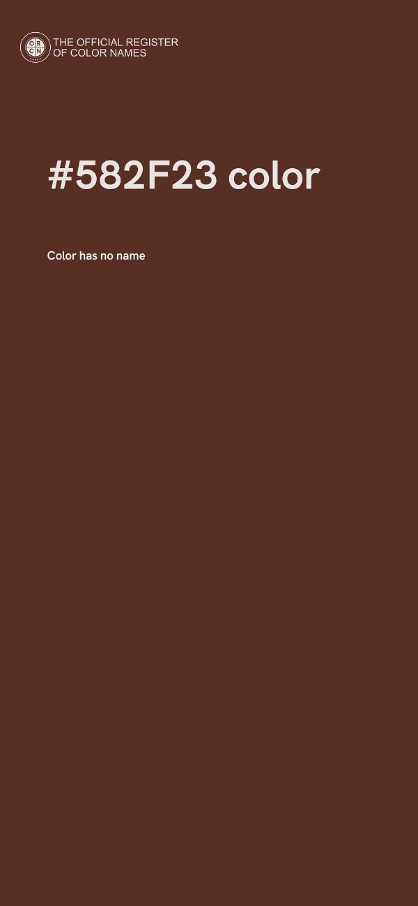 #582F23 color image