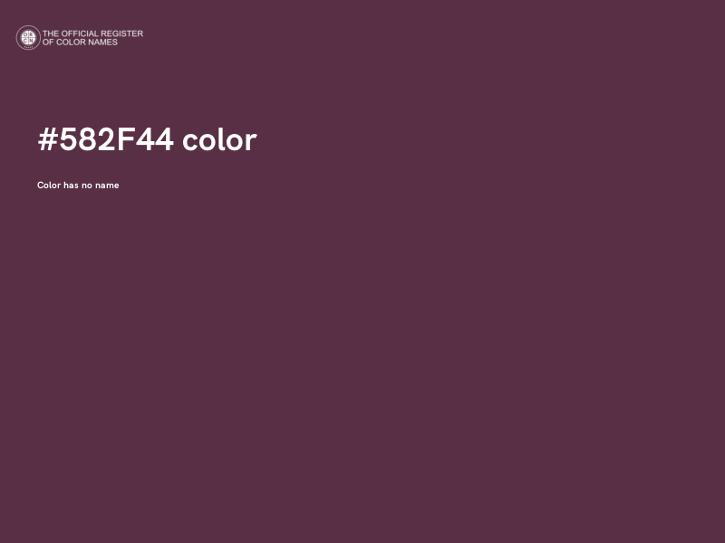 #582F44 color image