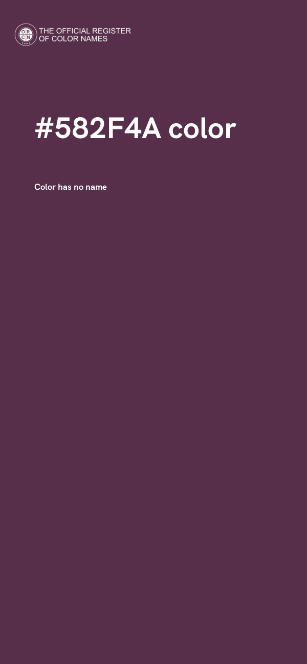 #582F4A color image