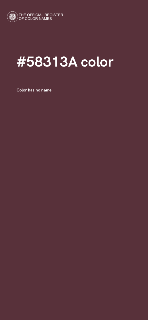 #58313A color image