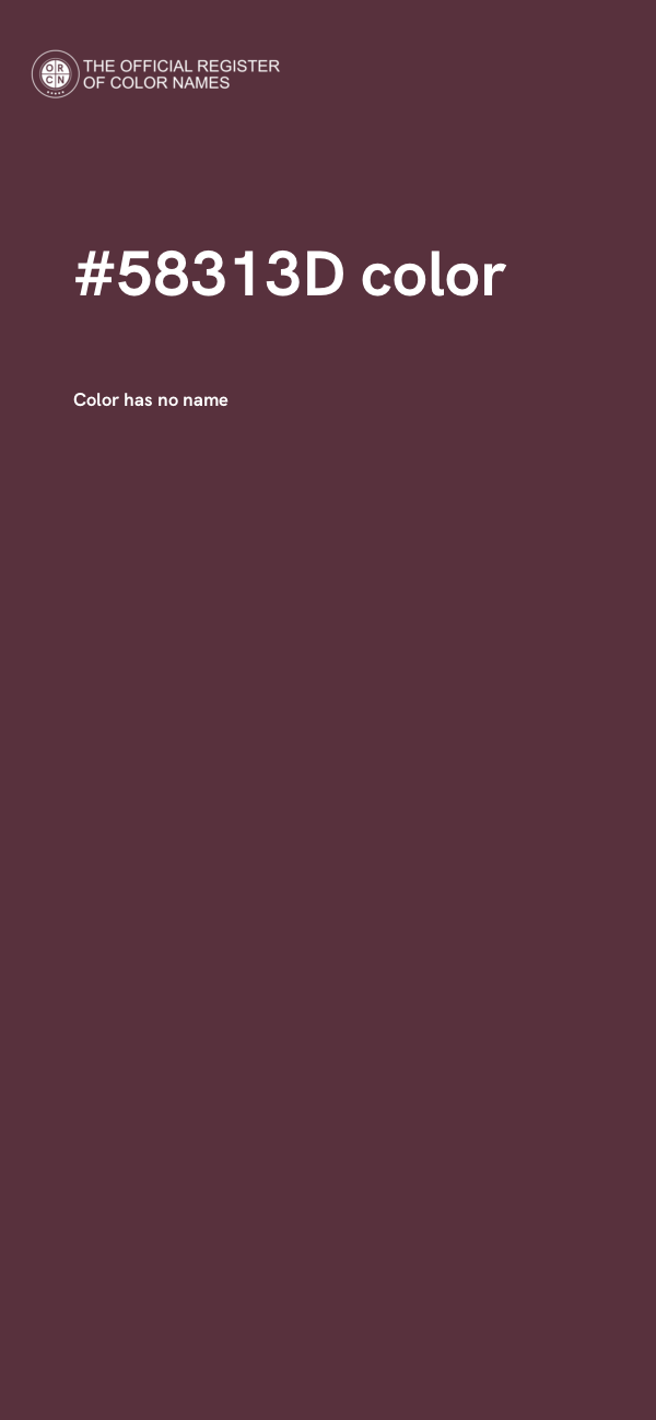 #58313D color image