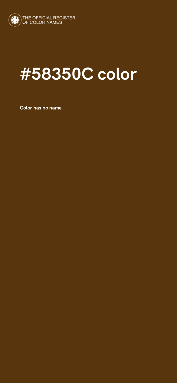 #58350C color image
