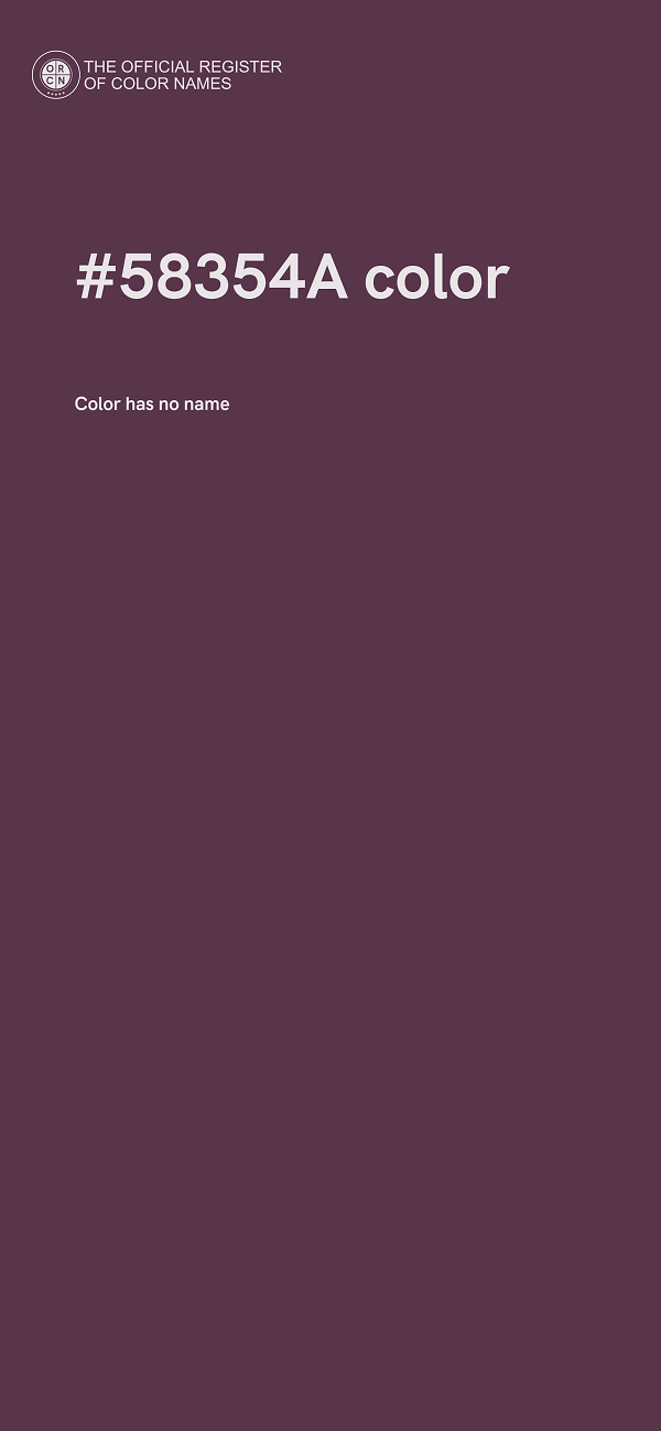 #58354A color image