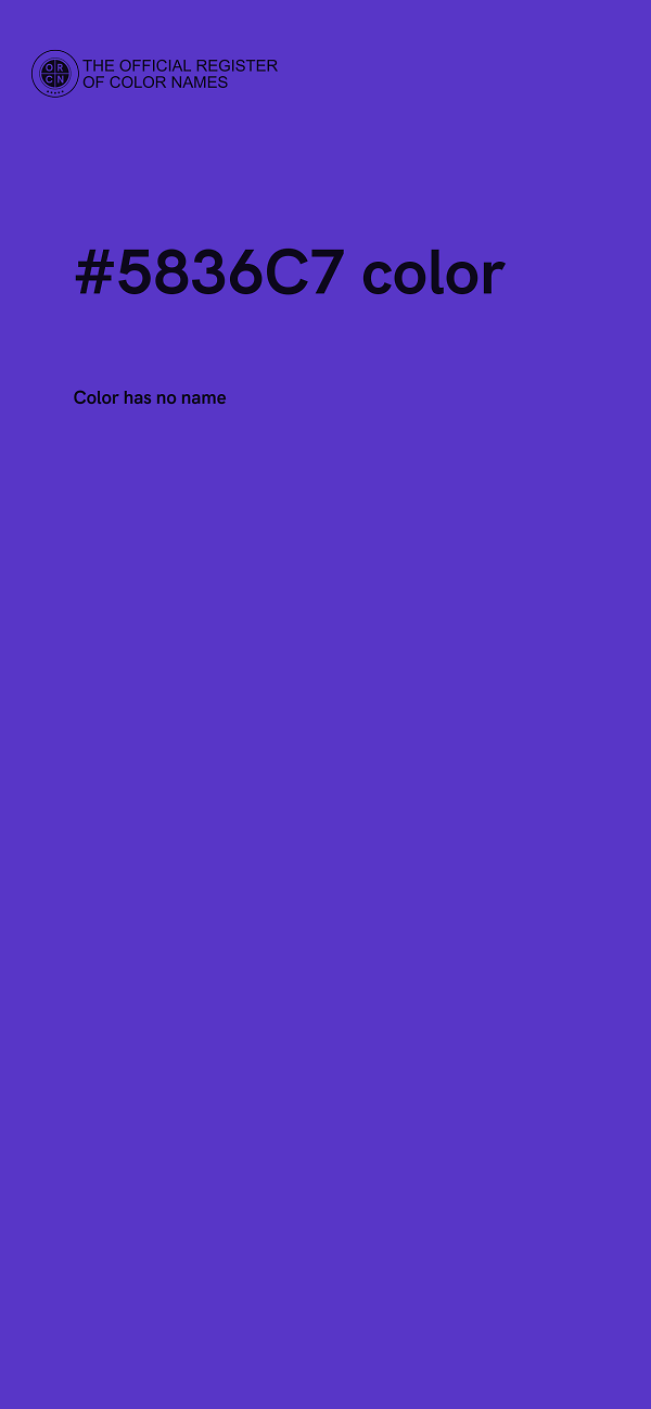 #5836C7 color image