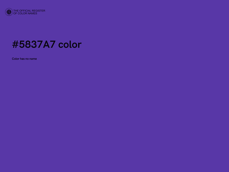 #5837A7 color image