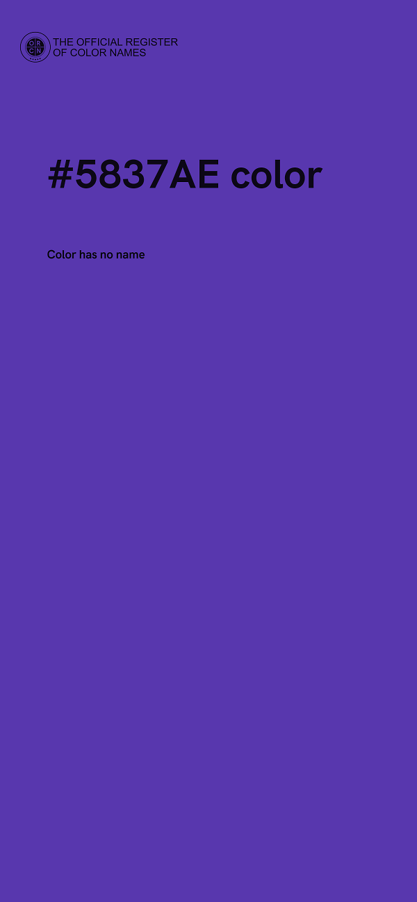 #5837AE color image
