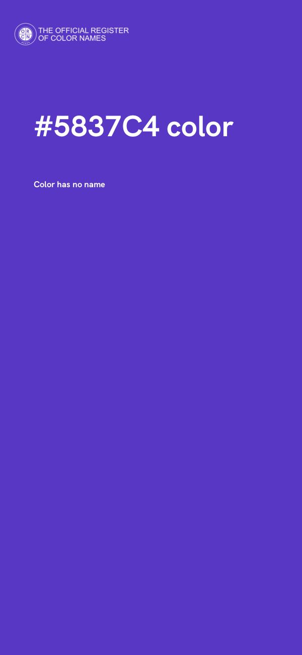 #5837C4 color image