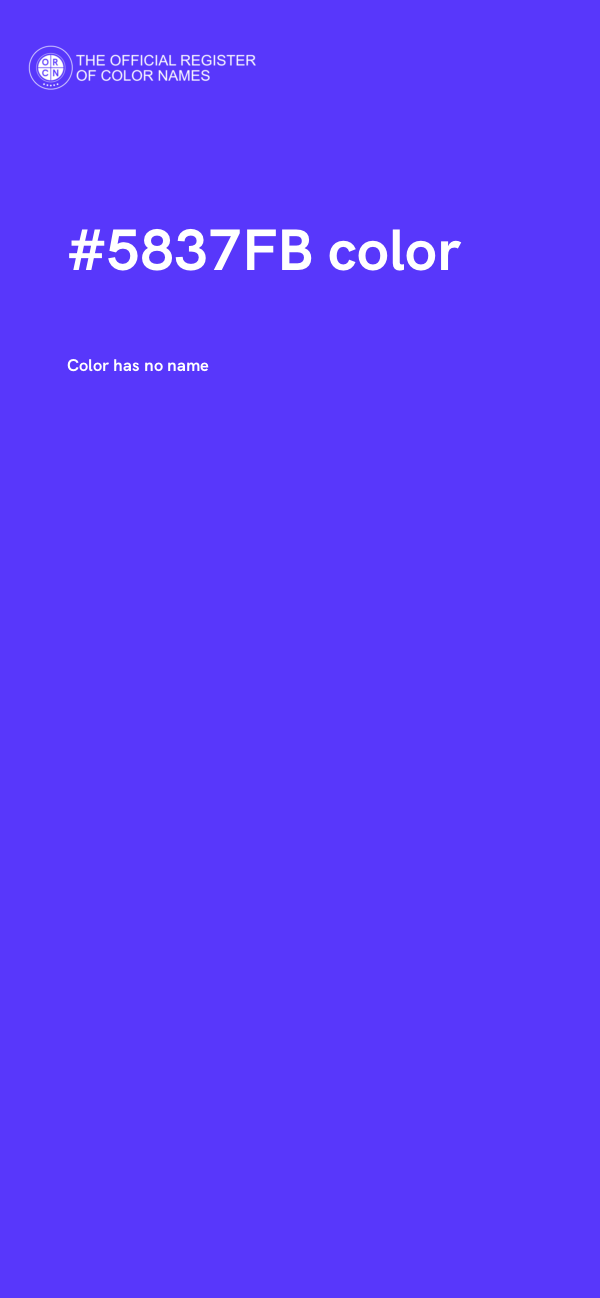 #5837FB color image