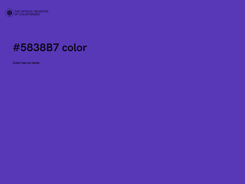 #5838B7 color image