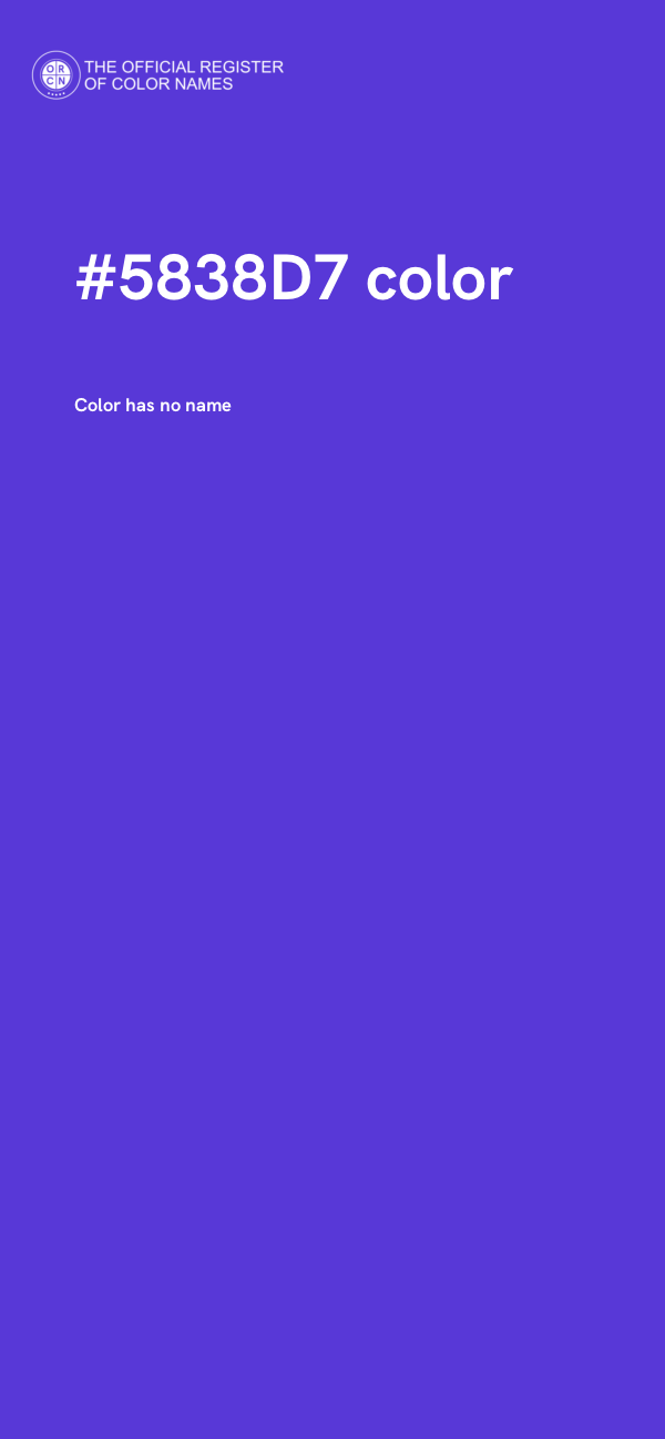 #5838D7 color image