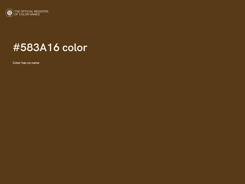#583A16 color image