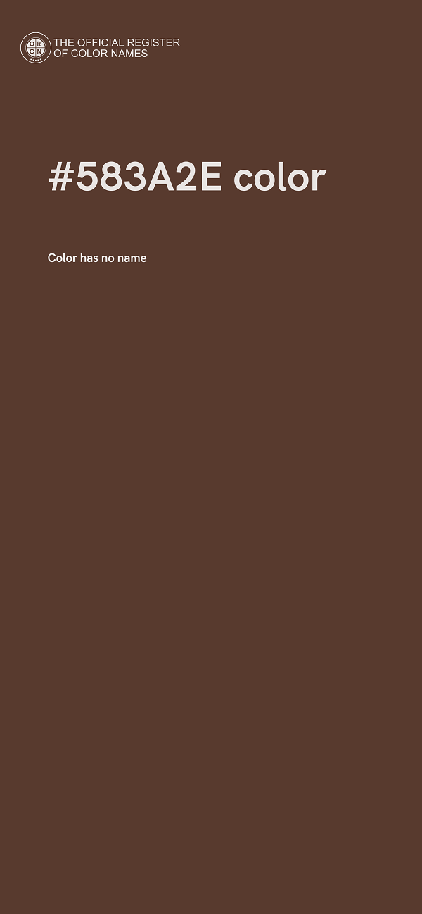 #583A2E color image