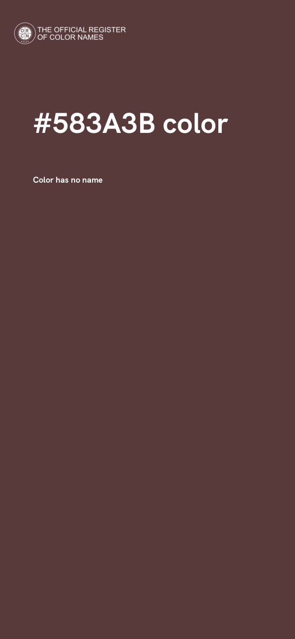 #583A3B color image