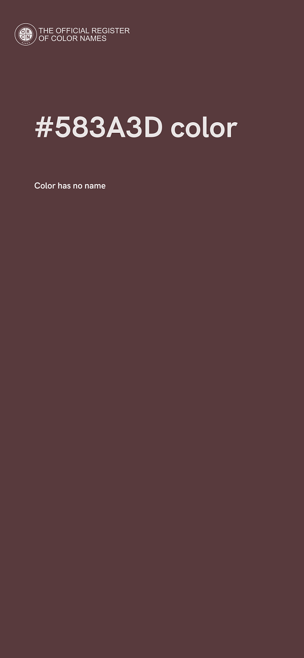 #583A3D color image