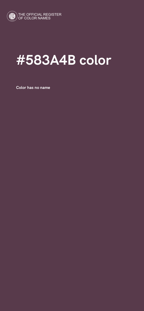 #583A4B color image