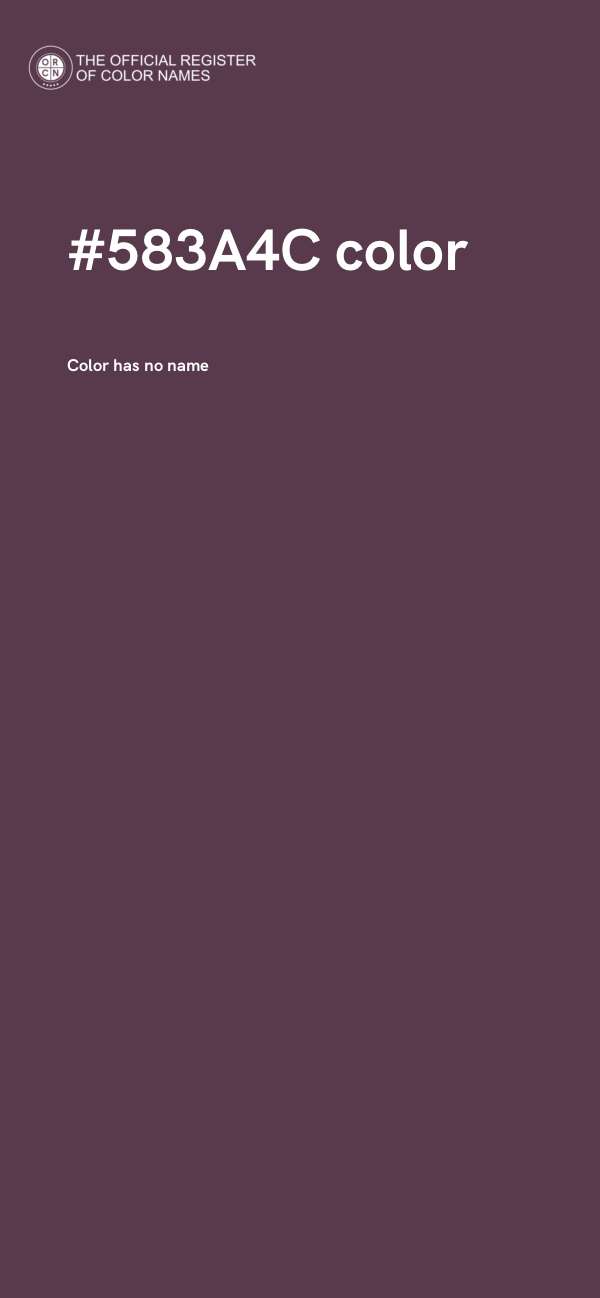 #583A4C color image