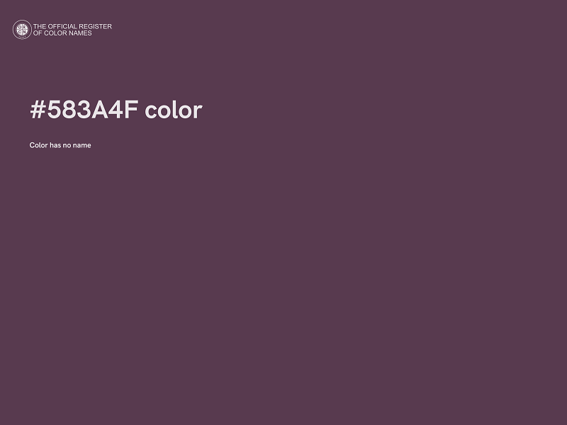 #583A4F color image