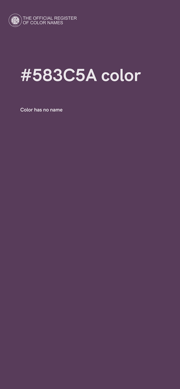 #583C5A color image
