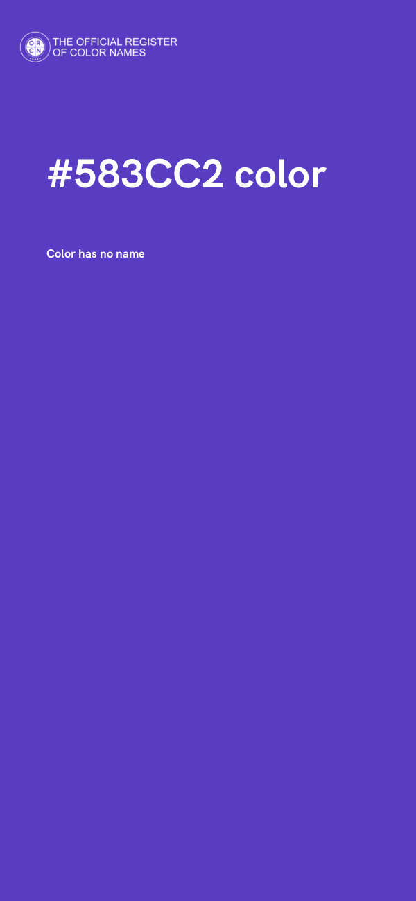 #583CC2 color image