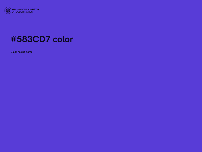 #583CD7 color image